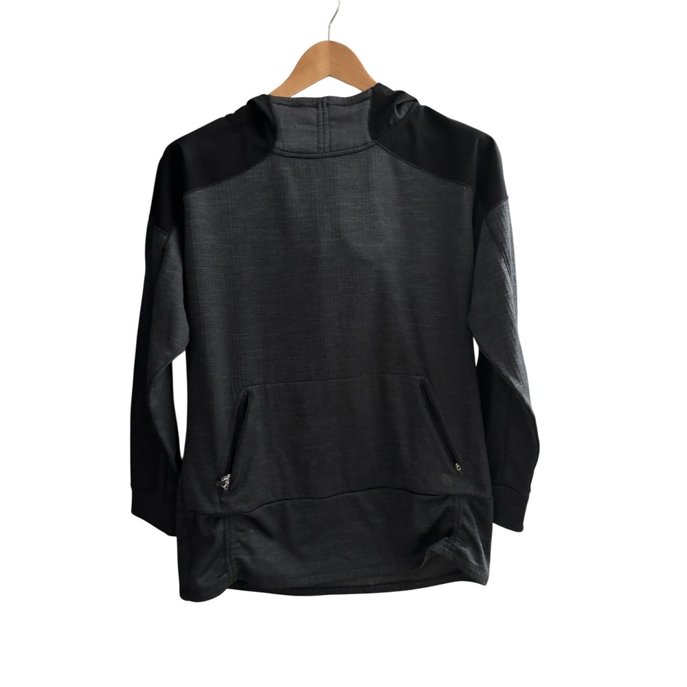 The North Face Mountain Athletics Womens XL Grey Black Technical Hoodie Pullover
